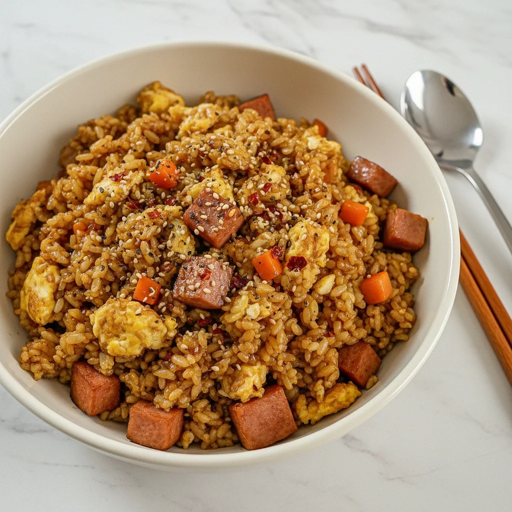 もちもちトウモロコシ豆腐チャーハン