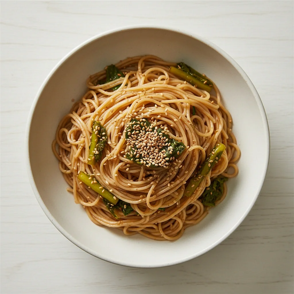 旬のエゴマの葉エゴマ油そうめん