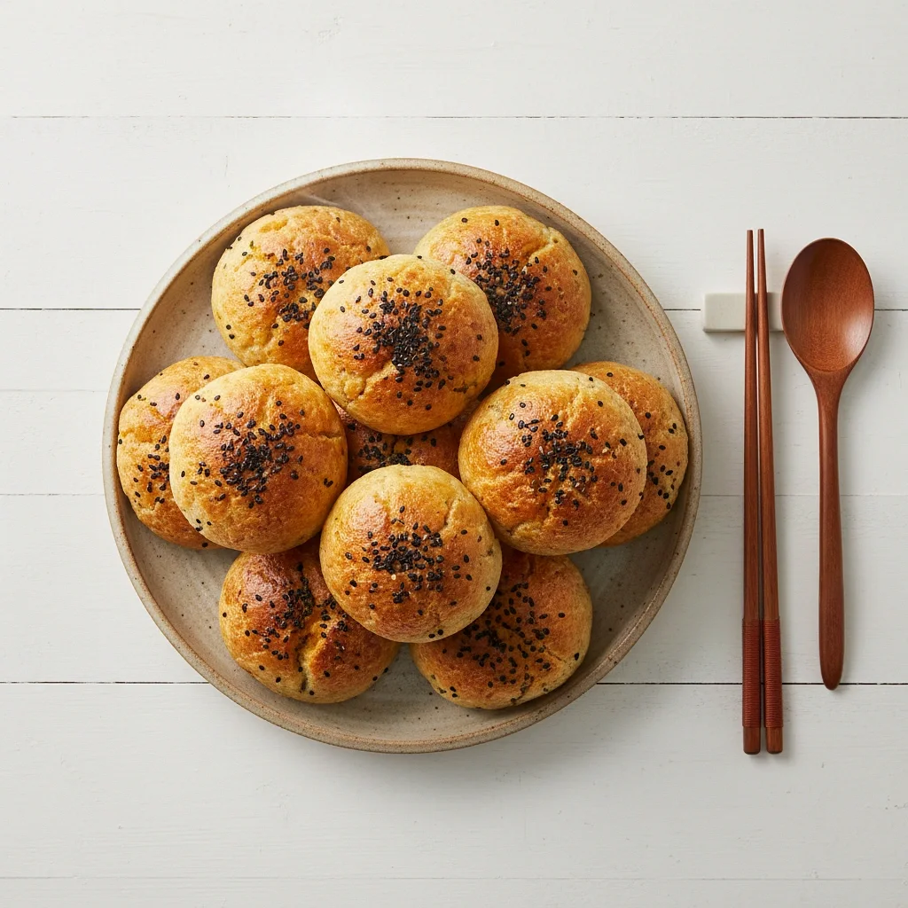 炊飯器で作るコーンのゴマもちもちパン
