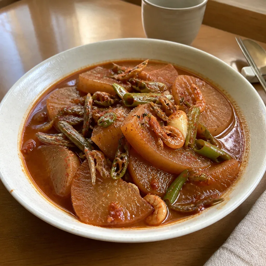 しっかり味が染みてこそ真価、辛大根の煮付け