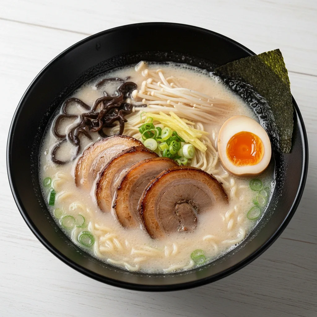 濃厚な豚骨ラーメン