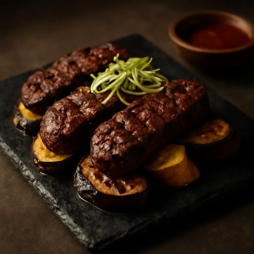 エアフライヤーで作る牛肉ステーキとじゃがいも・とうもろこし・きのこの焼き物