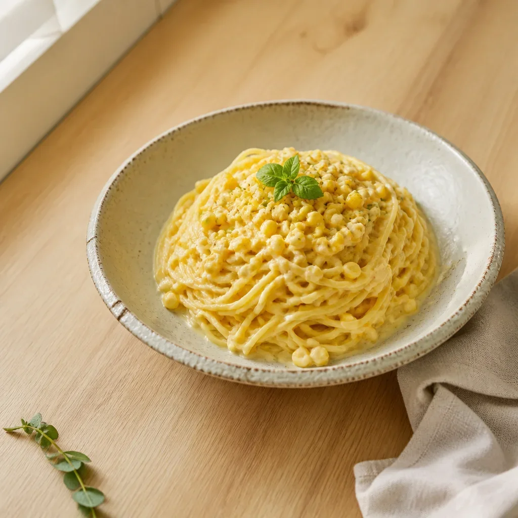 超糖トウモロコシのパスタ