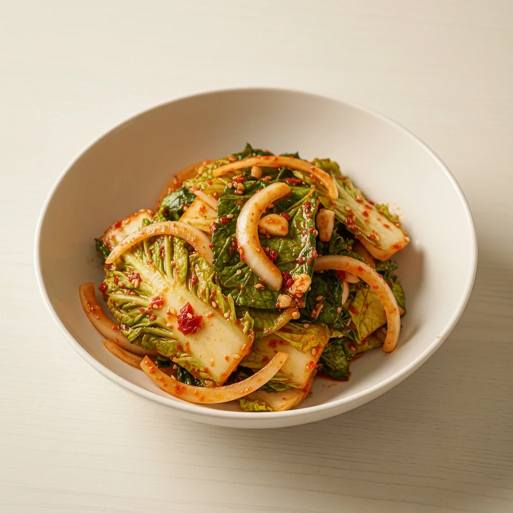 チャナムルとキュウリの和え物:食欲をそそる春野菜の即席和え