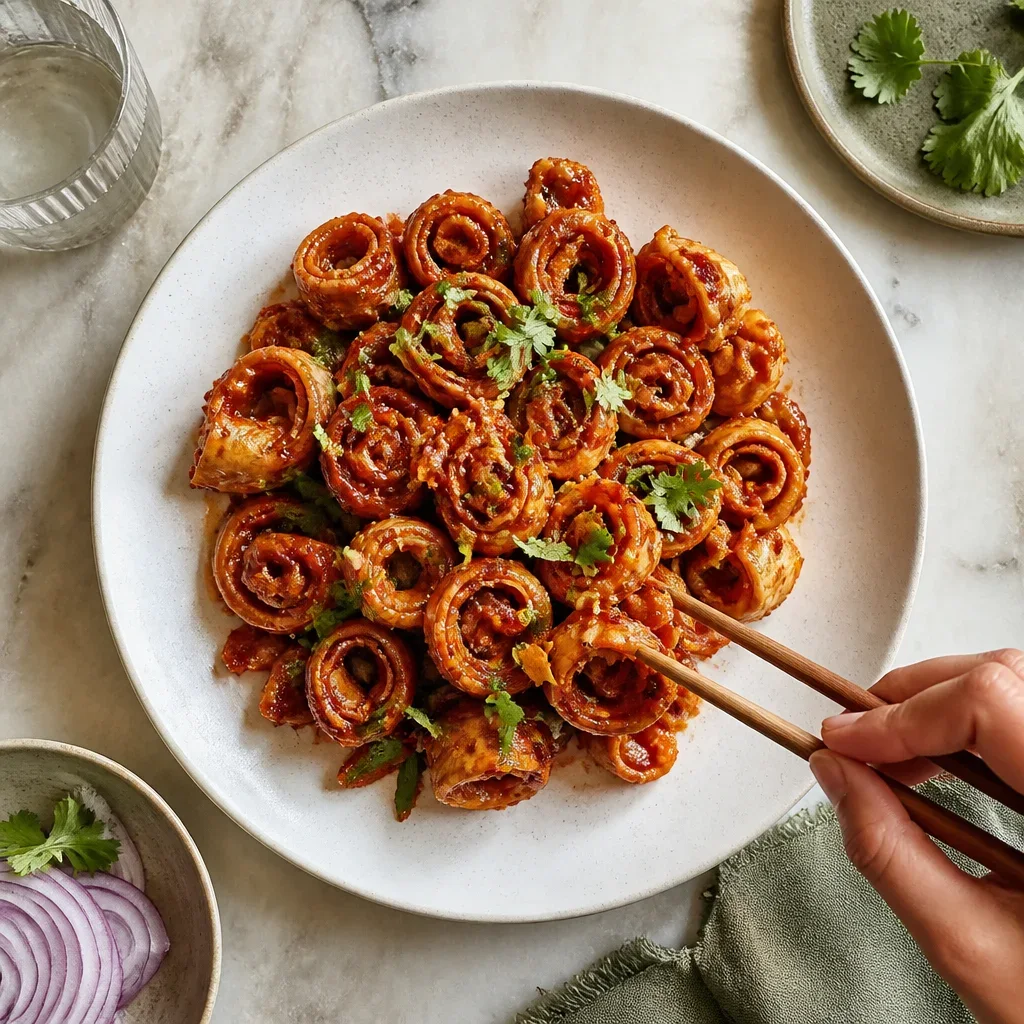ロティ・マンチュリアン(余ったロティの活用レシピ)