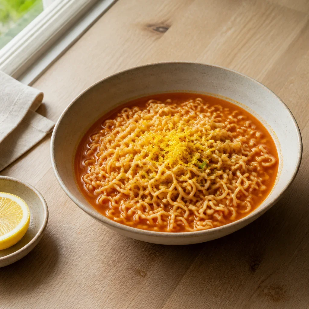 レモンラーメン(トムヤンクン風)