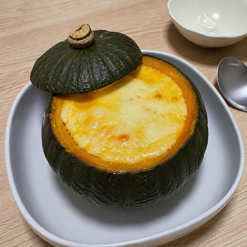 かぼちゃと甘味トウモロコシのスープ